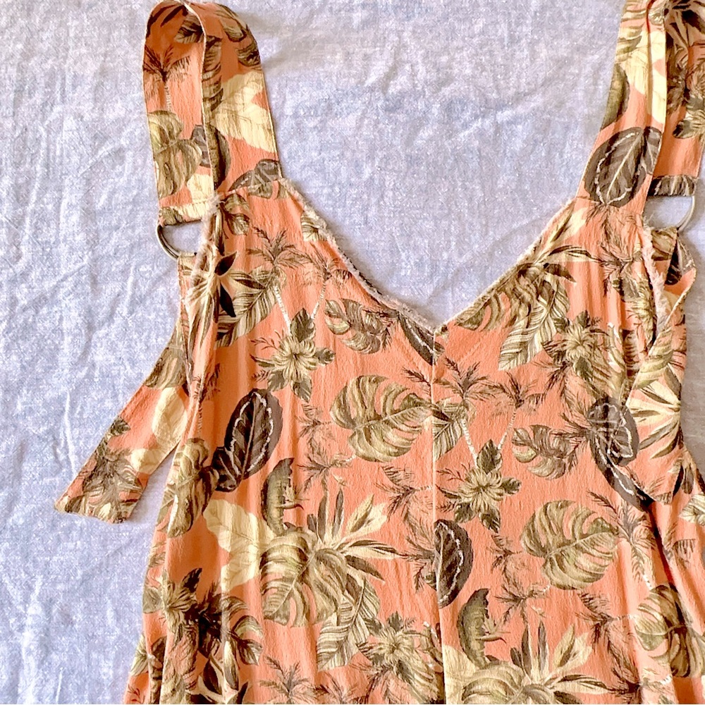 NEW🦩 BOYS + ARROWS FLAMINGO PINK BEACH COVER UP ROMPER sz XS/S ANY SUNDAY